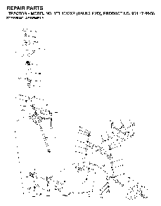 Steering Diagram and Parts List for YTH1542XP (HAU15H42D, 954170056)(2003-01) Husqvarna Lawn Tractor