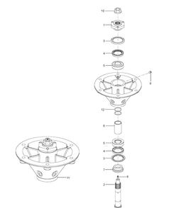 Part Location Diagram of 580942201 Husqvarna Hub