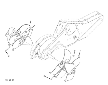 Tine Assembly Diagram and Parts List for DRT900H (96093001210)(2017-11) Husqvarna Cultivator