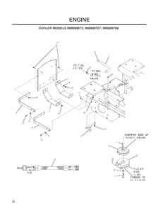 Engine Diagram and Parts List for IZ5223 (968999707)(2007-09) Husqvarna Lawn Mower