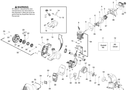 Part Location Diagram of 576496301 Husqvarna Kit - Decal