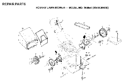 Repair Parts Diagram and Parts List for 560HST (954140060B, 532702511)(1998-10) Husqvarna Lawn Mower