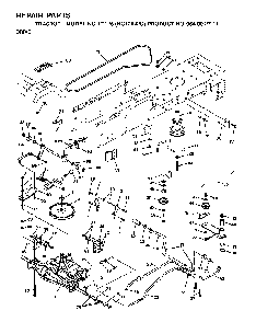 Drive Diagram and Parts List for LT125 (HC12542C, 954002711)(1996-04) Husqvarna Lawn Tractor