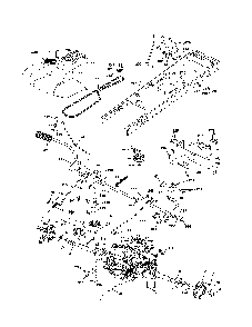 Drive Diagram and Parts List for 96045005700  Husqvarna Lawn Tractor