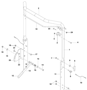 Handle Diagram and Parts List for DTF226 (966068501)(2009-09) Husqvarna Seeder