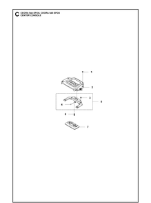 Center Consol Diagram and Parts List for CEORA546EPOS  Husqvarna Lawn Mower