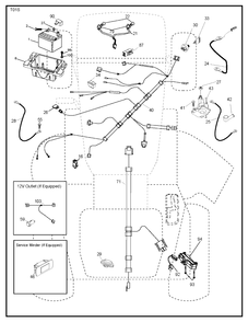 Electrical Diagram and Parts List for YTH1842 (917243820)(2017-12) Husqvarna Lawn Tractor