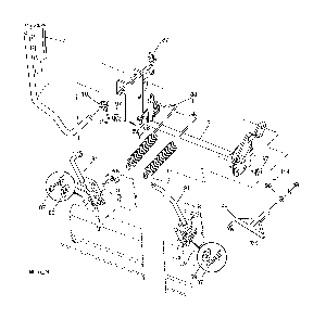 Mower lift Diagram and Parts List for 96043028100  Husqvarna Lawn Tractor