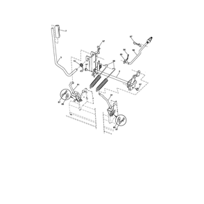 Lift Diagram and Parts List for YTS4500  Husqvarna Lawn Tractor