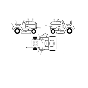 Decals Diagram and Parts List for LGT24K54 240472 Husqvarna Lawn Tractor