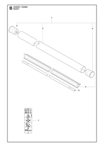 Shaft Diagram and Parts List for 535IRX  Husqvarna Brush Cutter