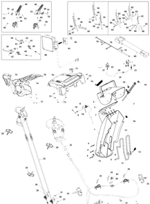 Control Panel And Discharge Chute 3 Diagram and Parts List for ST224  Husqvarna Snow Blower
