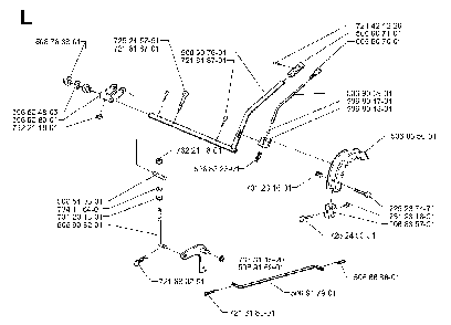 Controls Diagram and Parts List for RIDER970HSTBIOCLIP 1997-02 Husqvarna Lawn Tractor
