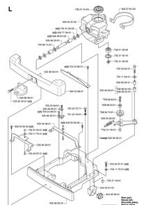 Steering Column Diagram and Parts List for PR18AWD (953536601)(2005-03) Husqvarna Lawn Mower