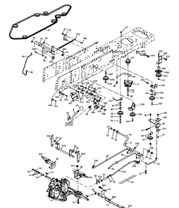 Drive Diagram and Parts List for CTH150 (96061018103)(2008-09) Husqvarna Lawn Tractor