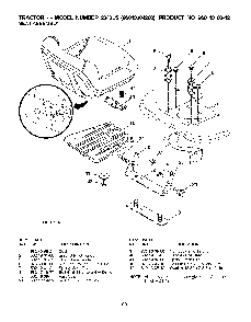 Seat Diagram and Parts List for 2042LS (96043004200)(2008-01) Husqvarna Lawn Tractor