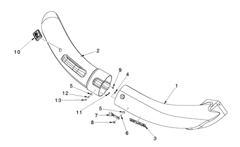 Chute Assembly Diagram and Parts List for Z400(50-60) (598532801)(2020-09) Husqvarna Lawn Mower