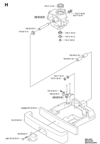 Steering 2 Diagram and Parts List for RIDER155AWD (965080001)(2006-01) Husqvarna Lawn Mower