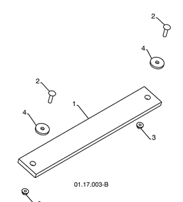 Drift Cutters / Weight Bar 1 Diagram and Parts List for 1330SBXLSB (96193004100)(2008-11) Husqvarna Snow Blower