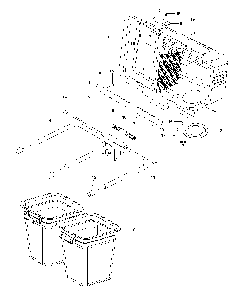 Bagger Diagram and Parts List for FCS42IN (587412401)(2014-02) Husqvarna Lawn Tractor Accessories