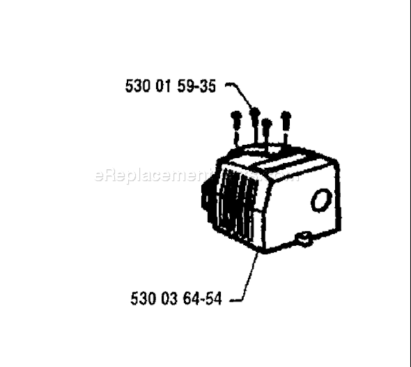 Page C Diagram and Parts List for 18H 1994-04 Husqvarna Trimmer