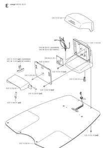 Charging Station Diagram and Parts List for 220AC 2008-05 Husqvarna Lawn Mower