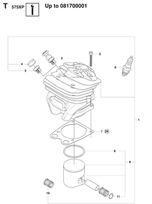 Service Updates 2 Diagram and Parts List for 570 (570 EPA)(20090100001-Current) Husqvarna Chainsaw