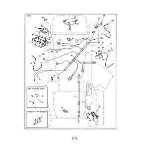Electrical Diagram and Parts List for LGT2654-96043018300  Husqvarna Lawn Tractor
