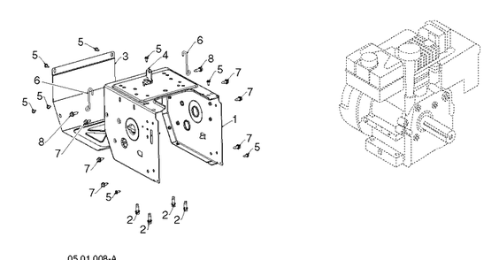 Chassis, Engine And Pulleys 2 Diagram and Parts List for ST327 (96193012401)(2019-03) Husqvarna Snow Blower