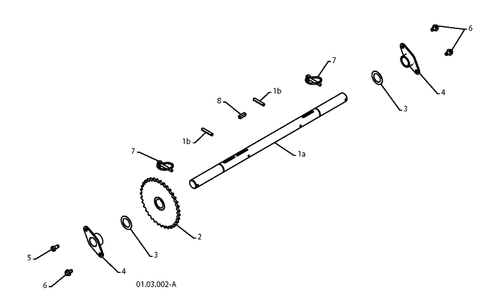 Drive 2 Diagram and Parts List for 12527HV 2010-07 Husqvarna Snow Blower