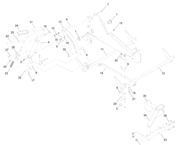 Mower Lift / Deck Lift Diagram and Parts List for IZ5223VAN (968999706)(2008-12) Husqvarna Lawn Mower