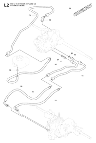 Engine 3 Diagram and Parts List for R175 (966828501)(2008-05) Husqvarna Lawn Tractor
