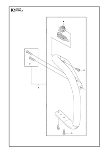 Handle Diagram and Parts List for 562XP 2011-06 Husqvarna Chainsaw