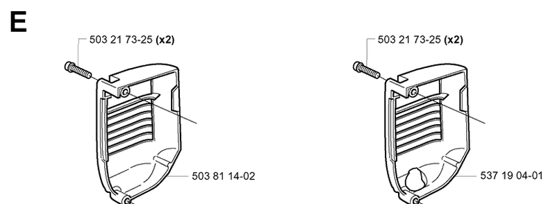 Muffler Cover Diagram and Parts List for 334T 20034400001-20040100000 Husqvarna Chainsaw