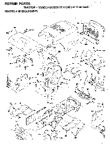 Chassis And Enclosures Diagram and Parts List for YTHK180 (HCYTHK180A)(1996-01) Husqvarna Lawn Tractor
