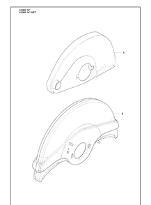 Wheel Guard Diagram and Parts List for K3000 2009-03 Husqvarna Lawn Tractor Accessories