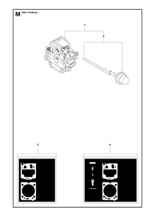 Carburetor Details Diagram and Parts List for 240E (TRIOBRAKE)(20100100001-20102300000) Husqvarna Chainsaw