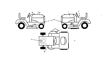 Decals Diagram and Parts List for 917243820  Husqvarna Lawn Tractor