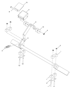 Parking Brake Diagram and Parts List for WH5217 (966947003)(2008-10) Husqvarna Lawn Mower