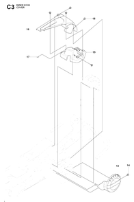 Cover Diagram and Parts List for R11R (966830401)(2009-04) Husqvarna Lawn Tractor