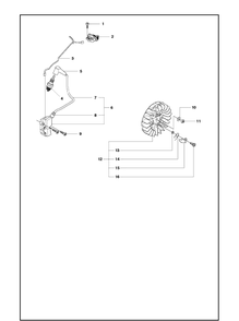 Ignition System Diagram and Parts List for K970 2016-07 Husqvarna Lawn Tractor Accessories
