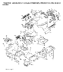 Chassis And Enclosures Diagram and Parts List for YTH20F42T (917279240, 960430005)(2006-02) Husqvarna Lawn Tractor