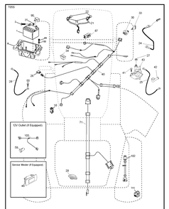 Electrical Diagram and Parts List for YTH22V46 (96045004101)(2013-10) Husqvarna Lawn Tractor