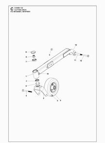Part Location Diagram of 586222401 Husqvarna Fork