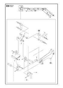 Tools Diagram and Parts List for DXR310 (44 & Above)(2013-08) Husqvarna Demolition Hammer