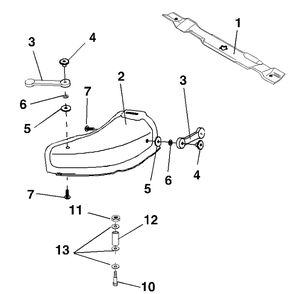 Repair Parts Diagram and Parts List for MK48A 2003-07 Husqvarna Lawn Tractor Accessories