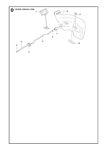 Fuel Tank Diagram and Parts List for 123HD65X 20100600001-Current Husqvarna Hedge Trimmer