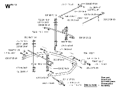 Protection Frame Diagram and Parts List for RIDERPRO18 (953521901)(2004-01) Husqvarna Lawn Tractor