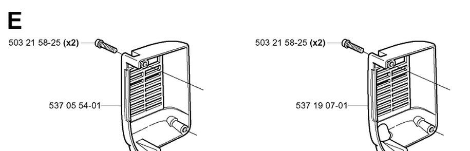 Muffler Cover Diagram and Parts List for 339XP 20040100001-20051000000 Husqvarna Chainsaw