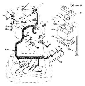 Electrical Diagram and Parts List for LT112 (954000191-A)(1990-11) Husqvarna Lawn Tractor